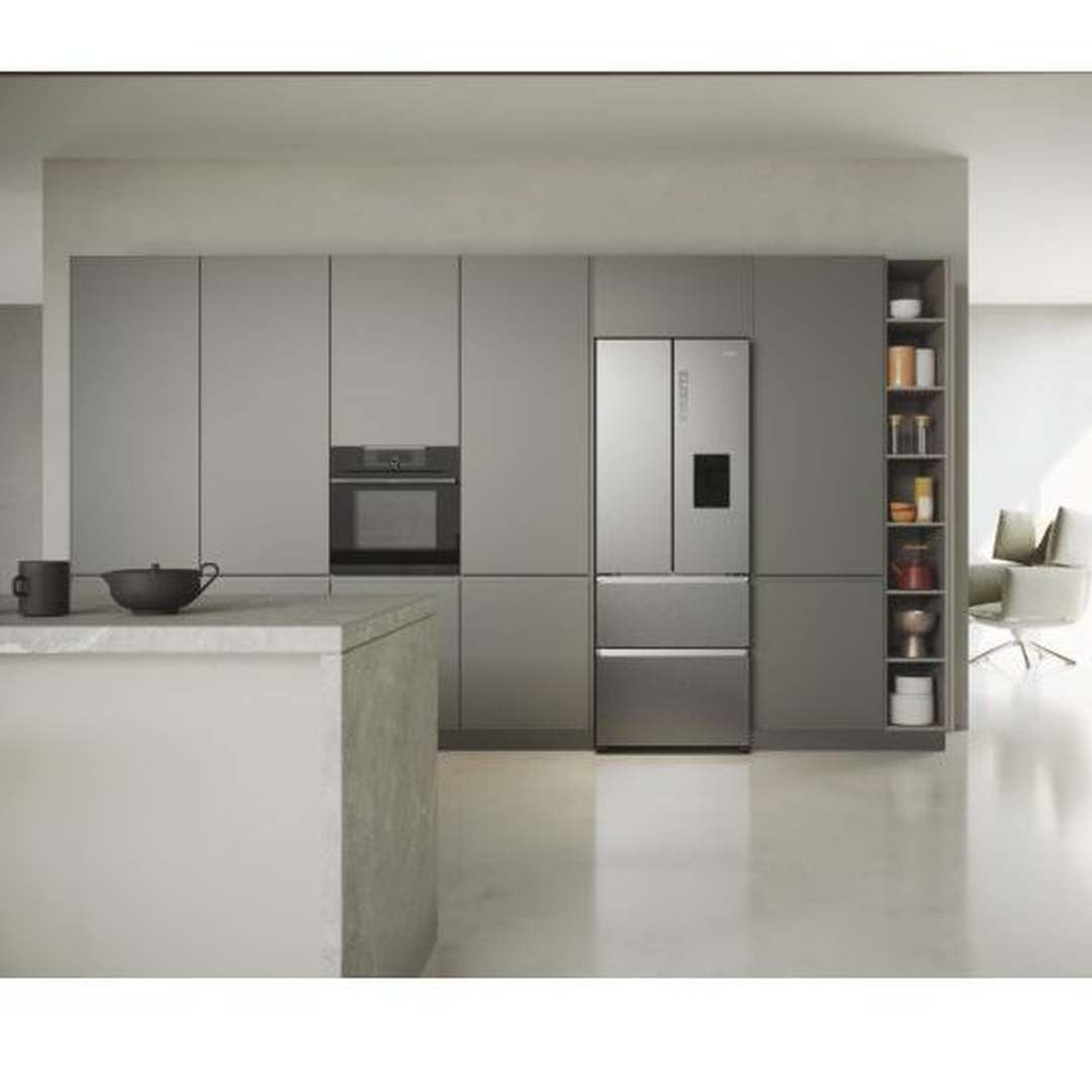 Haier HFR5719EWMP fridge freezer in a modern kitchen