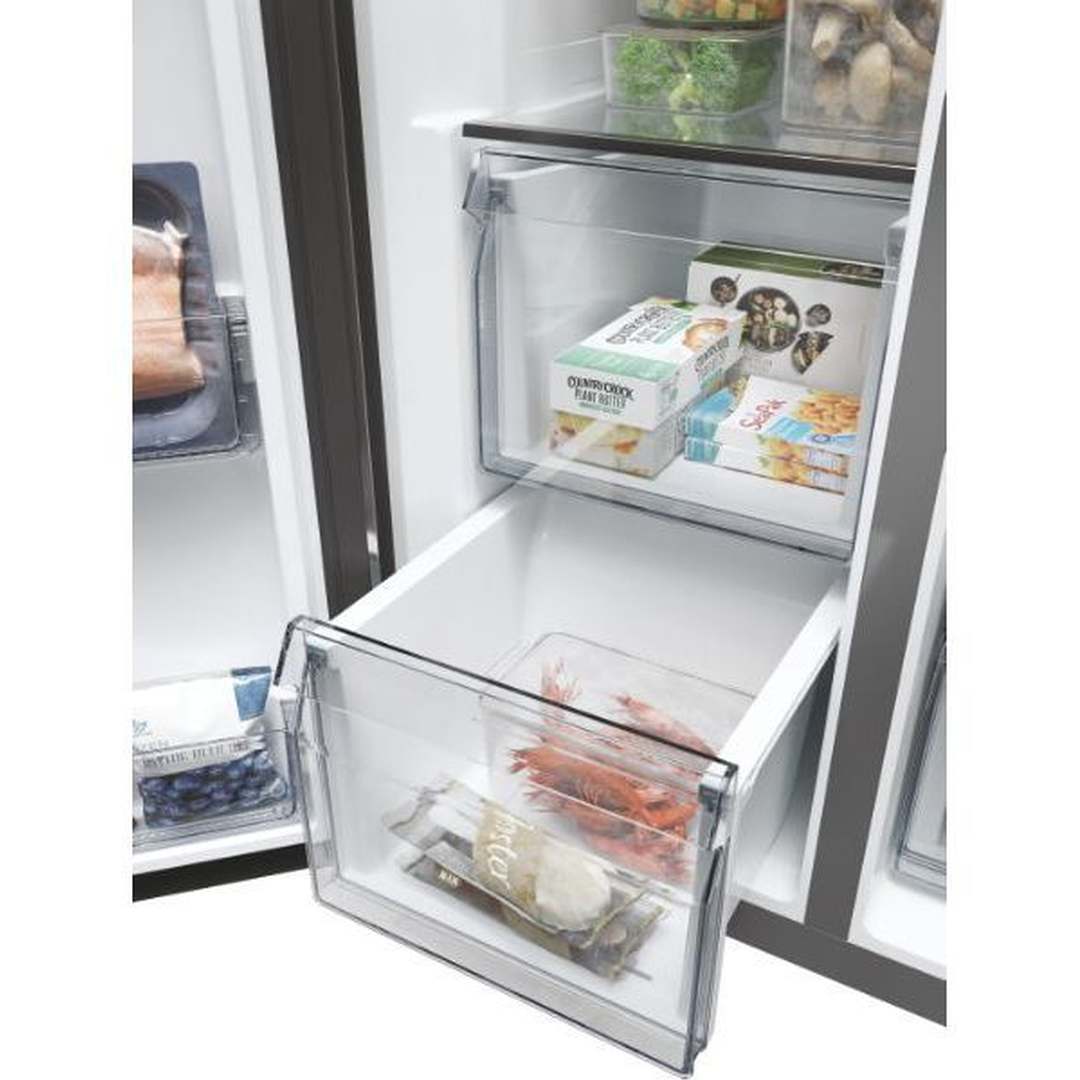 Haier SBS 90 Series 5 American Style Fridge Freezer | HSW59F18DIMM Haier Fridge Freezer Euronics Ireland