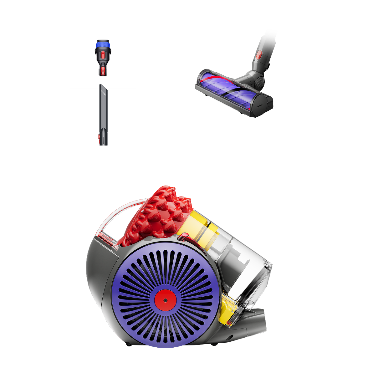 Dyson Big Ball Cylinder Vacuum Cleaner with Motorbar Cleaner Head - front view