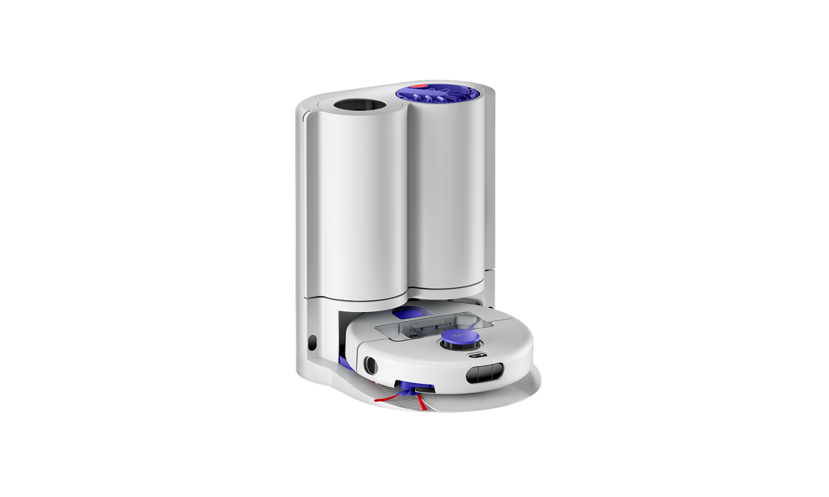 Dyson R2 Nurovi Wash+Dry Robot Vacuum - Light Grey/Vinca Blue - robot with dock