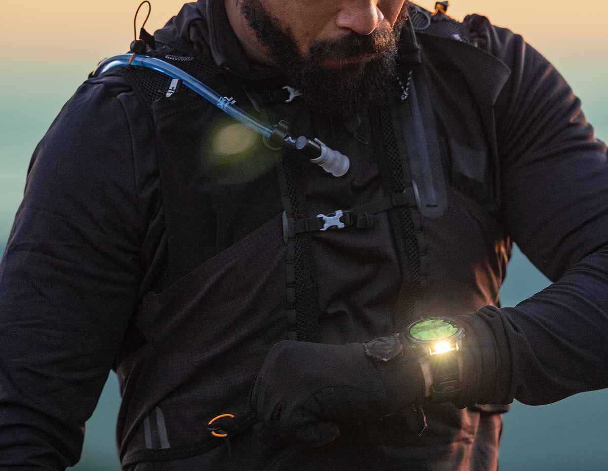 Garmin fenix 8 43mm AMOLED Sapphire GPS Smartwatch - lifestyle