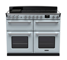 Rangemaster Estel Deluxe 110cm Induction Range Cooker - Misty Blue with Chrome Trim | ESDLB110EIPMSB/CM1