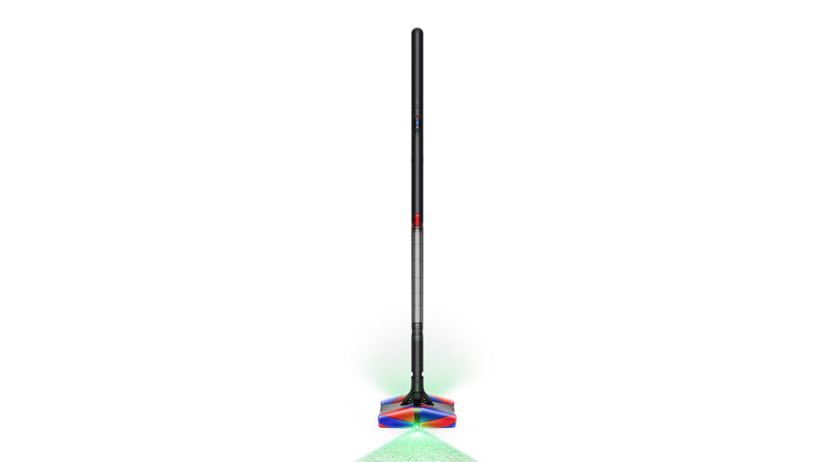 Dyson PencilVac Fluffycones Cordless Vacuum Cleaner - Matte Black - standing upright