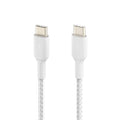 Belkin BoostCharge Braided USB-C to USB-C Cable 60W 1m White product image