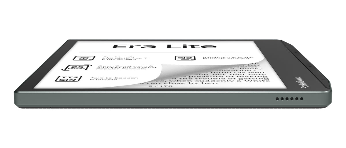 PocketBook Era Lite E-Reader - Stone Green - low-angle view