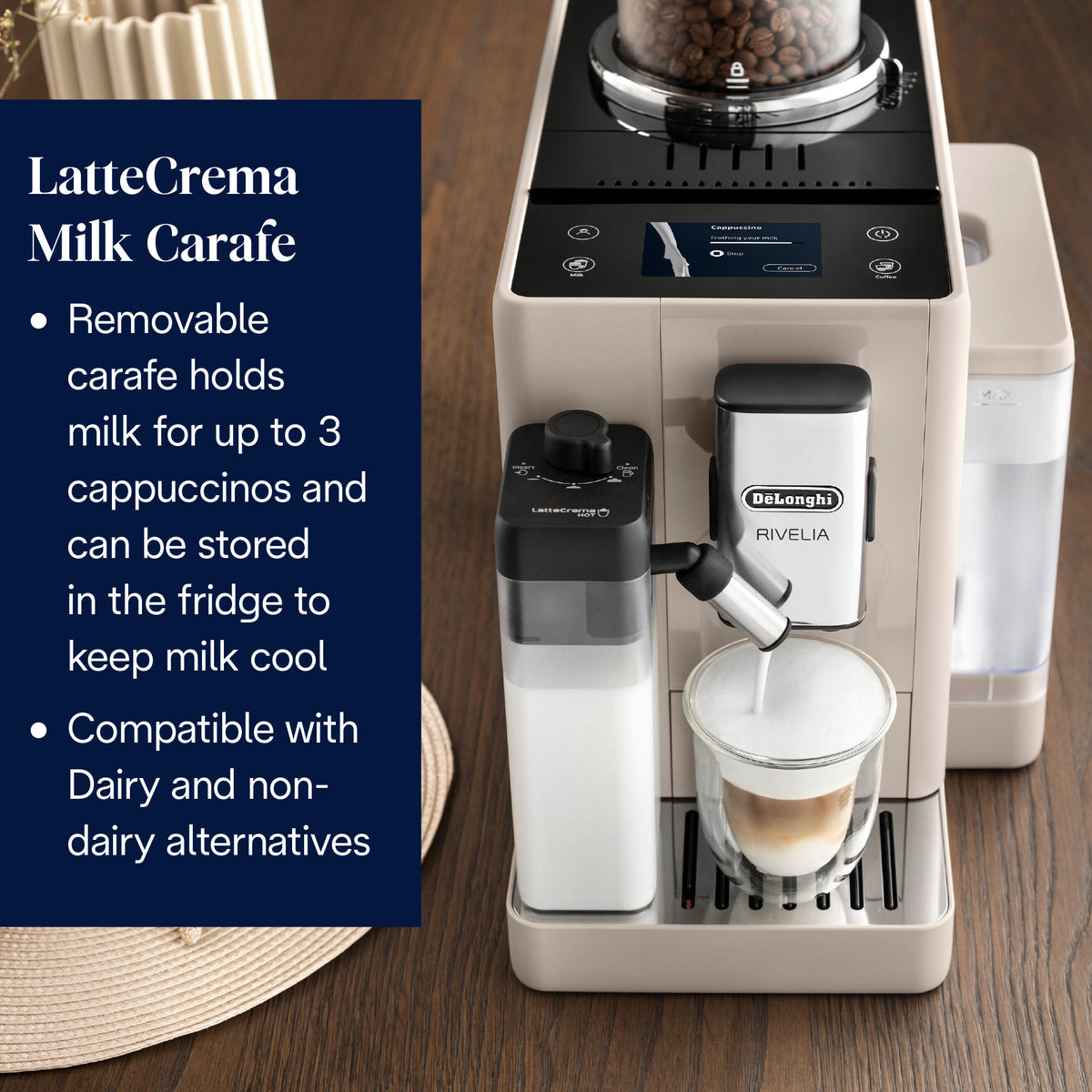 De’Longhi Rivelia Bean-to-Cup Coffee Machine – view 7