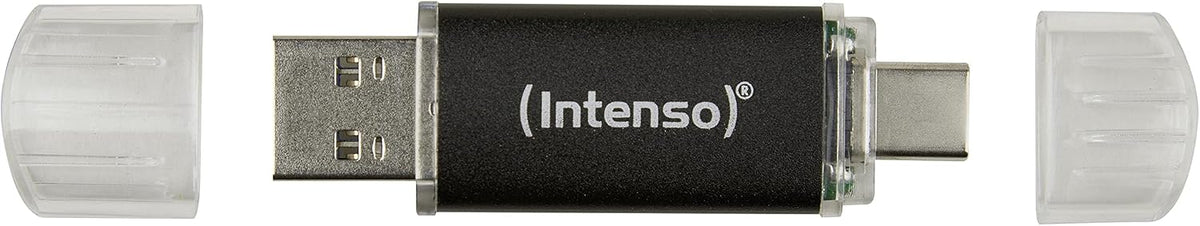 Intenso Twist Line 256GB USB 3.2 Dual Flash Drive, USB-C & USB-A - Anthracite - view 2