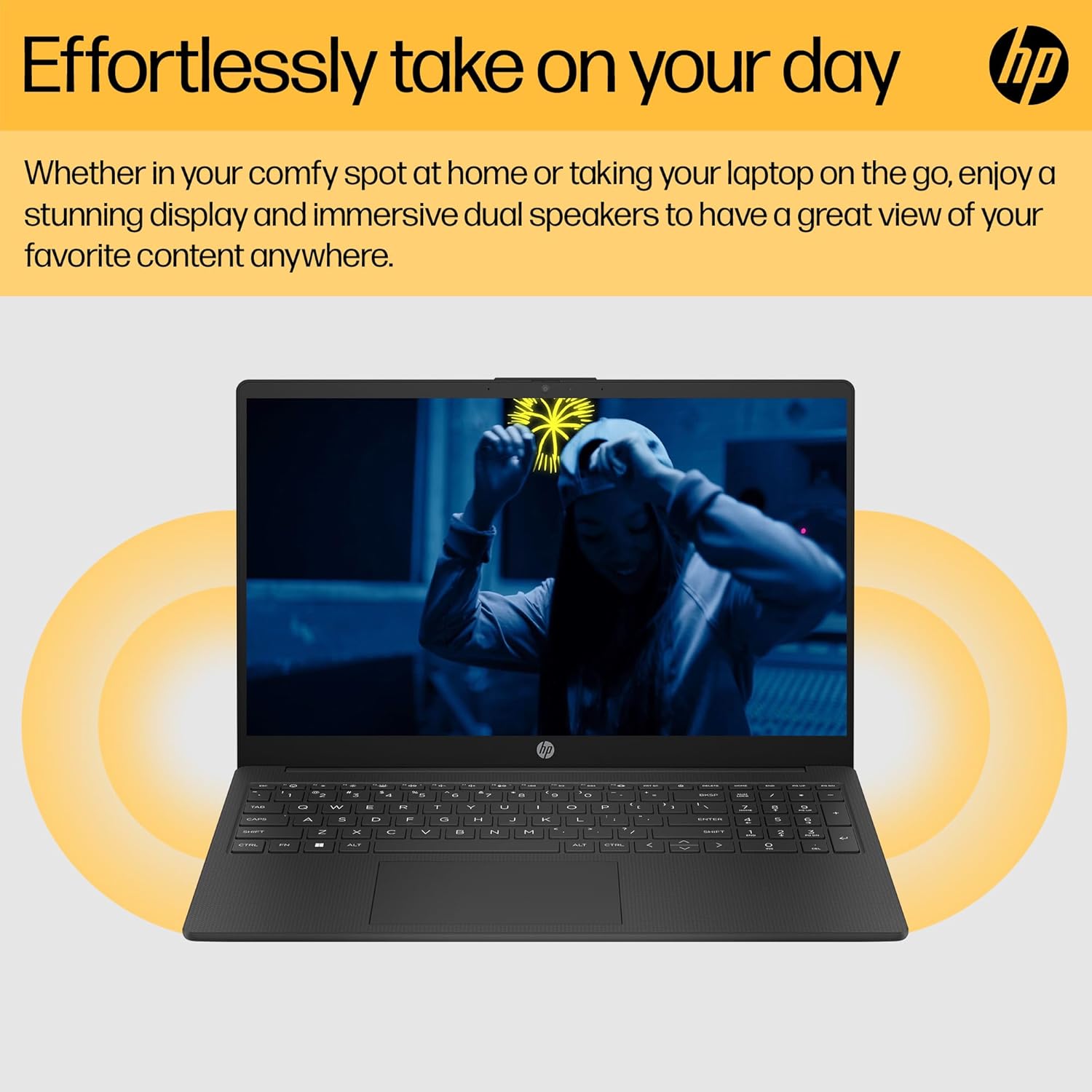 HP AMD Ryzen 3 7320U 8GB 256GB SSD 15.6" Full HD Laptop Windows 11 Home | BM2U1EA