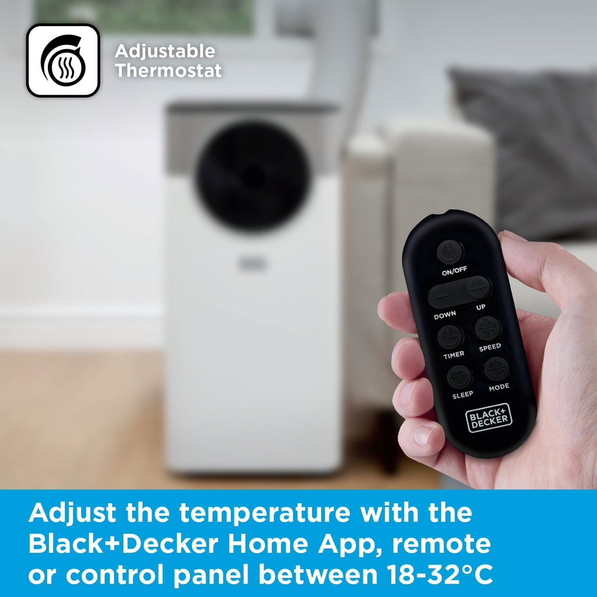 BLACK+DECKER 12,000BTU Smart Portable Air Conditioner | BXAC40035GB