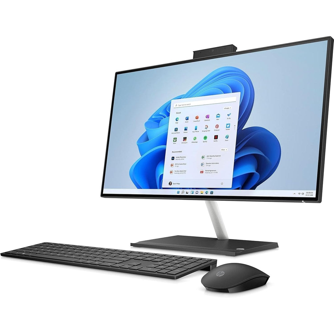 HP 24" All-in-One Desktop 8GB RAM 256GB AMD Radeon Graphics, Black | 650G3EA#ABU HP Desktop PC Euronics Ireland