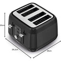 Kenwood Dawn 4 Slice Toaster | TFP09.000BK