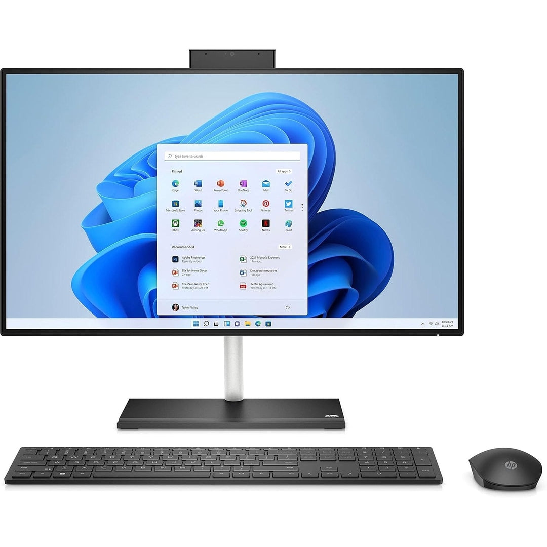 HP 24" All-in-One Desktop 8GB RAM 256GB AMD Radeon Graphics, Black | 650G3EA#ABU HP Desktop PC Euronics Ireland