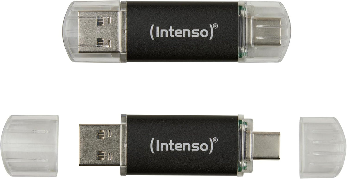 Intenso Twist Line 32GB USB 3.2 Dual Flash Drive, USB-C & USB-A - Anthracite - view 3