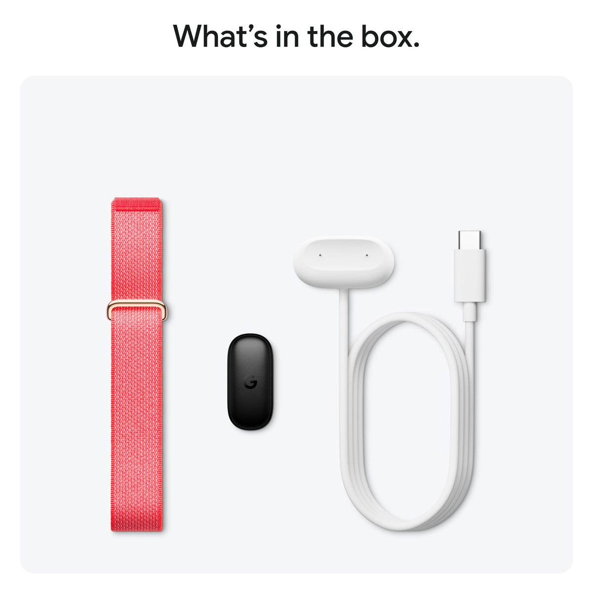 Google Fitbit Air Fitness Tracker - Berry - what's in the box