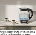 Chefman Fast-Boil 1.8L Electric Glass Kettle | RJ11-18-CTI-UK