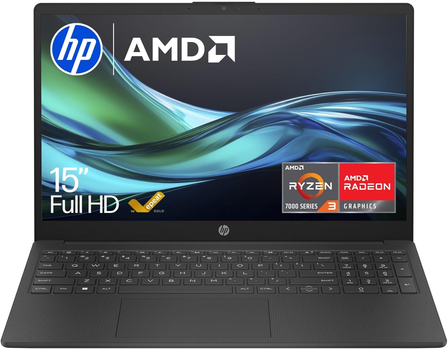 HP AMD Ryzen 3 7320U 8GB 256GB SSD 15.6" Full HD Laptop Windows 11 Home | BM2U1EA