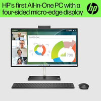 HP 24" All-in-One Desktop 8GB RAM 256GB AMD Radeon Graphics, Black | 650G3EA#ABU HP Desktop PC Euronics Ireland