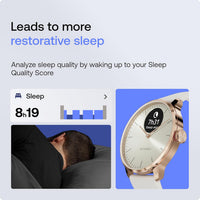Withings ScanWatch Light - Health Tracking Watch with Heart Rate & SpO2 - Rose Gold White | 78-HWA11-model 1-All-Int