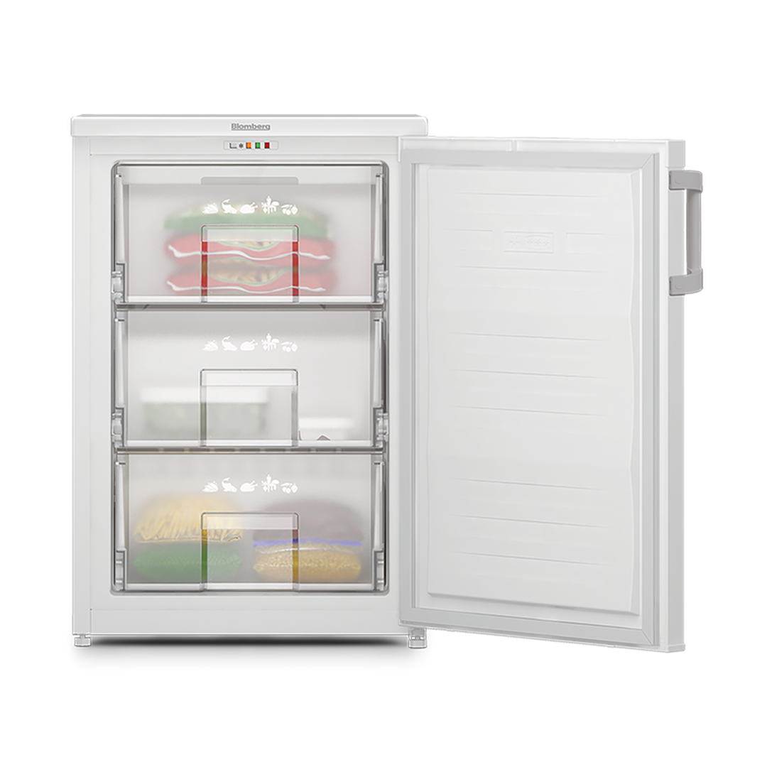 Blomberg Frost Free Under Counter Freezer White | FNE154P Blomberg Under Counter Fridge Euronics Ireland