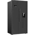 Beko Freestanding American Style Fridge Freezer with HarvestFresh™ Black Steel| ASD2442VPZ Beko Fridge Freezer Euronics Ireland
