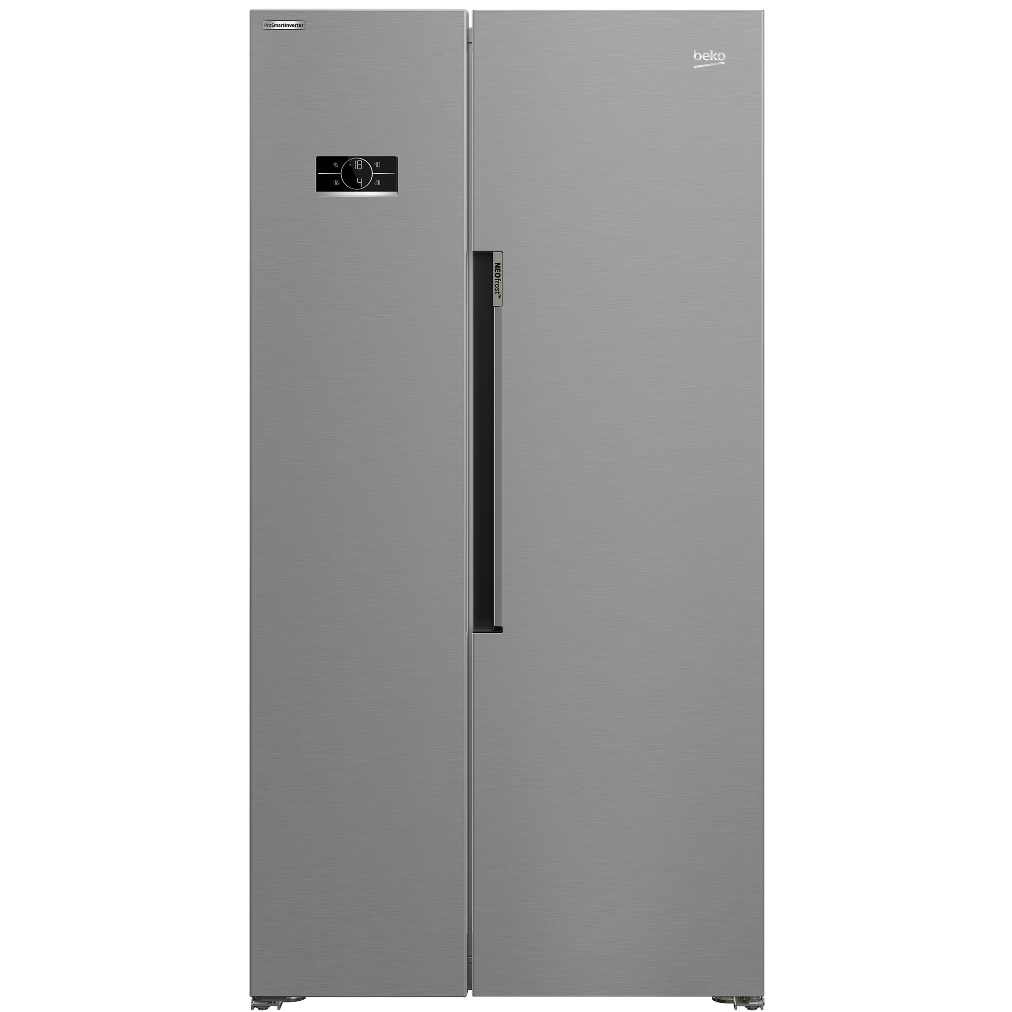 Beko Freestanding American Style Fridge Freezer with NeoFrost™ - Stainless Steel | ASL1442VPS Beko American Fridge Freezer Euronics Ireland