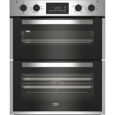 Beko 72cm Built-Under Double Fan Oven with Touch Controls | BBTF26300X Beko Oven Euronics Ireland
