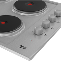 Beko 60cm Sealed Plate Hob with Side Knob Controls | HIBE64101X Beko Hob Euronics Ireland