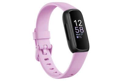 Fitbit Inspire 3 - Health & Fitness Tracker with 10-Day Battery & AMOLED Display - Black/Lilac Bliss | 79-FB424BKLV