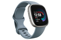 Fitbit Versa 4 - Fitness Smartwatch with GPS, NFC Payments & 40+ Exercise Modes - Waterfall Blue/Platinum | 79-FB523SRAG