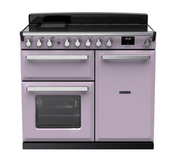 Rangemaster Estel Deluxe 100cm Induction Range Cooker - Heather with Chrome Trim | ESDL100EIPHTH/CM1