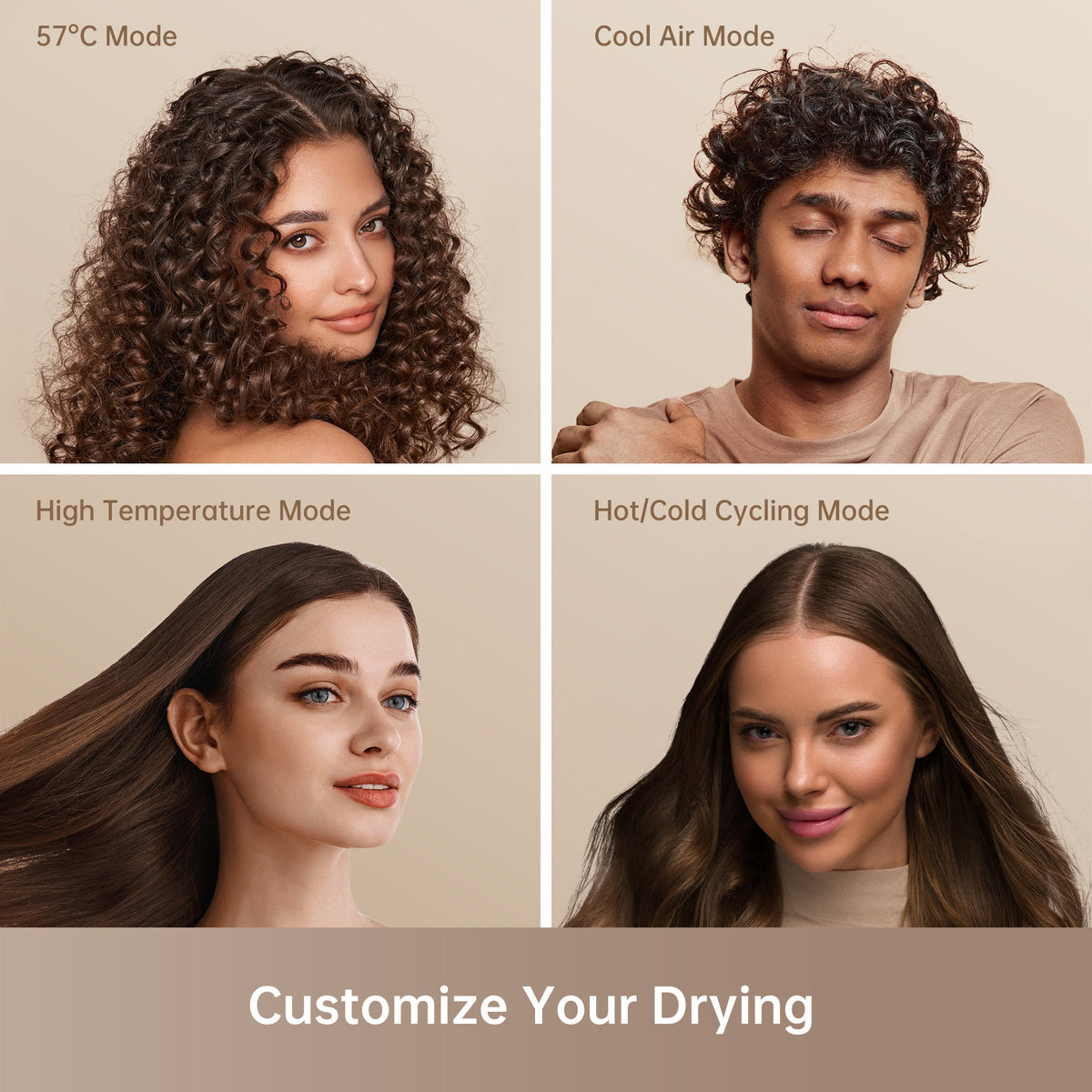 Dreame Hair Glory Combo High-Speed Hair Dryer White product image