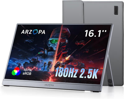 ARZOPA Z3FC 16.1" 180Hz 2.5K QHD Portable Gaming Monitor | Z3FC