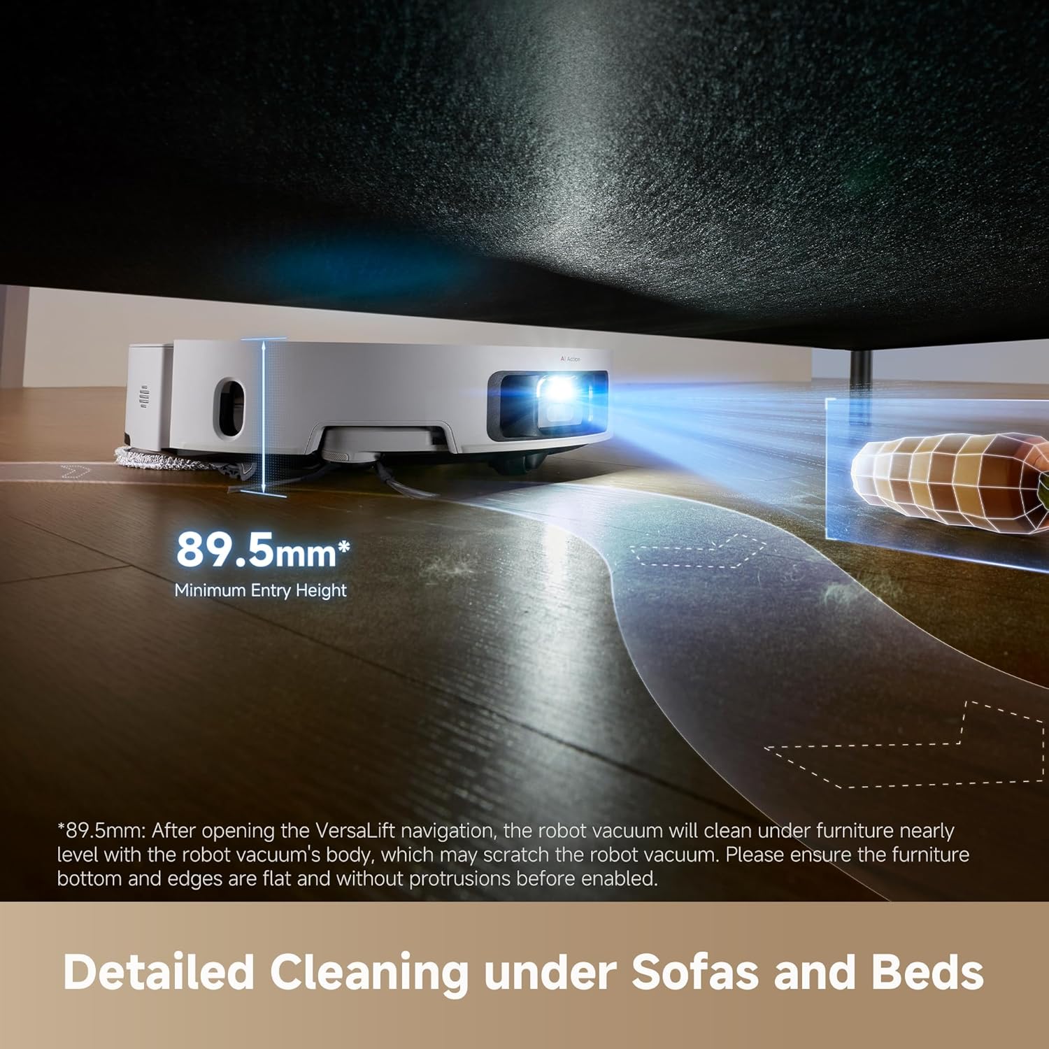Dreame L50 Ultra AE 28,000Pa Robot Vacuum Cleaner and Mop with Self-Cleaning - White | RLL51SE_WH