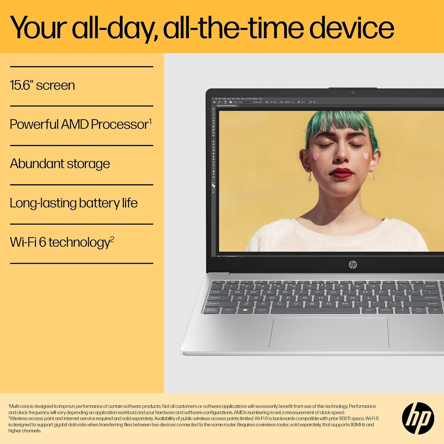 HP 15.6" AMD Ryzen 7 5825U Processor | 16GB RAM | 1TB SSD | AMD Radeon Graphics | BQ7X8EA