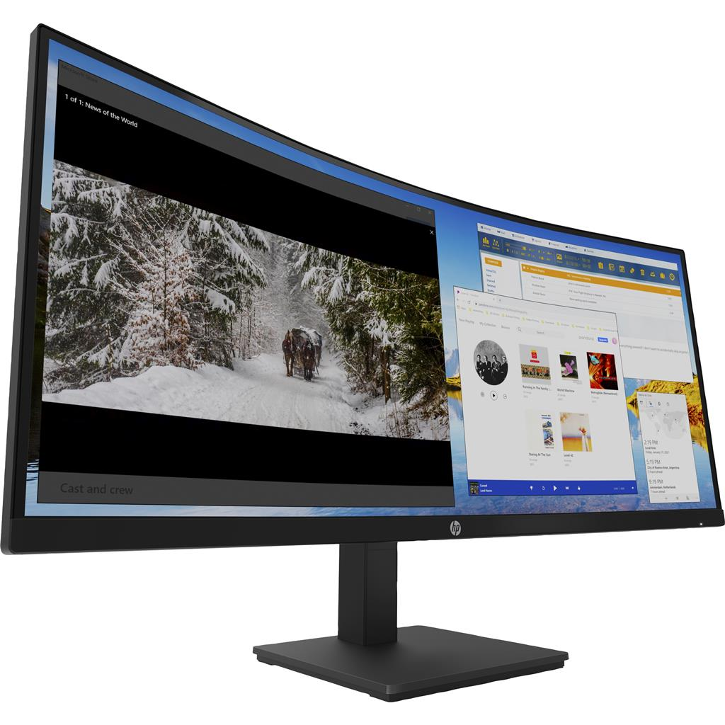 HP 34" M34d WQHD Curved Monitor | 3B1W4AA