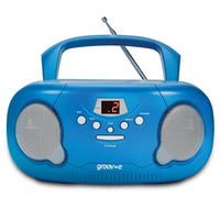 Groov-e Original Boombox CD Player with AM/FM Radio Blue - official product image