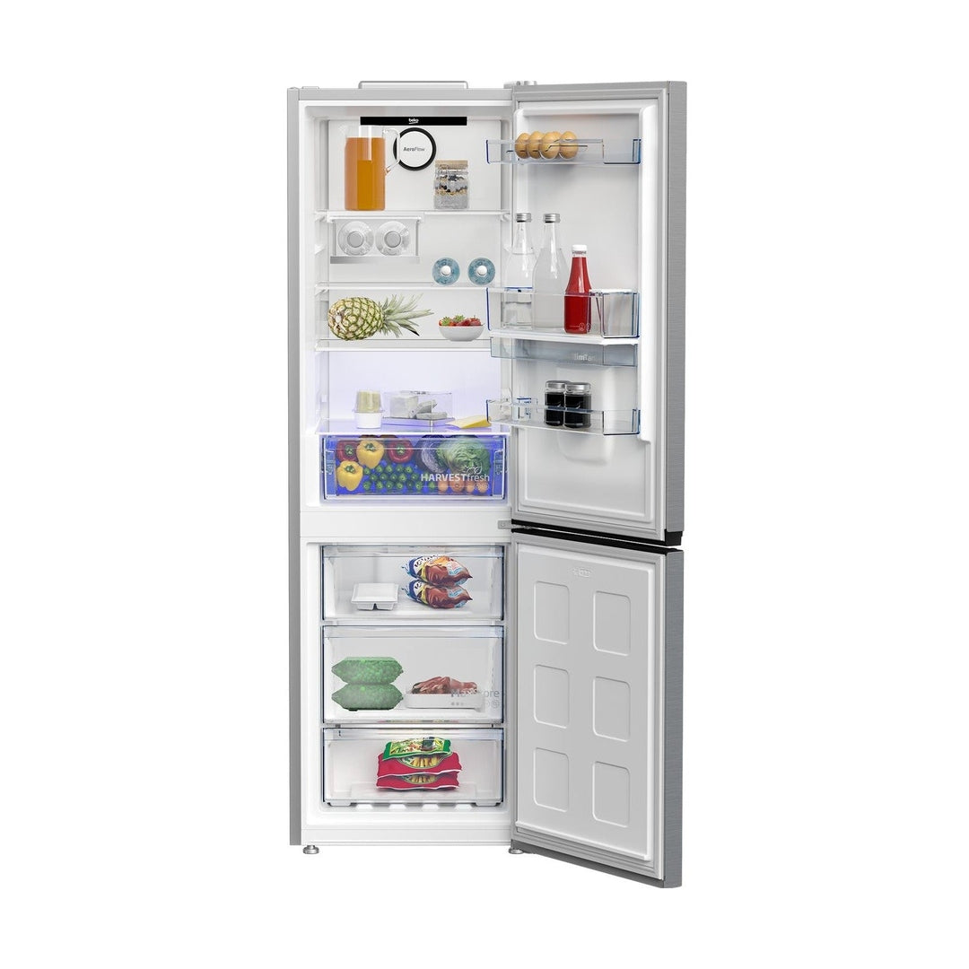 Beko HarvestFresh 60/40 Fridge Freezer - Stainless Steel | CNB3G4686DVPS Beko Fridge Freezer Euronics Ireland