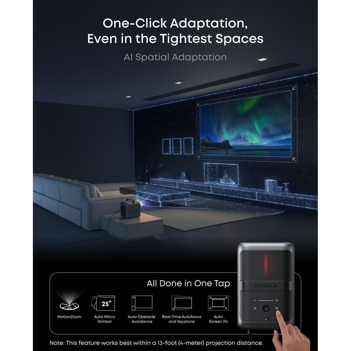 Nebula X1 Triple-Laser 4K Smart Projector – view 4