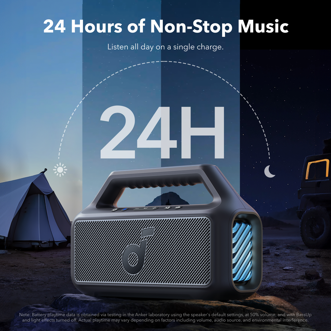 Soundcore Boom 2 Portable Bluetooth Speaker for Bass | A3148G11 Soundcore Speaker Euronics Ireland