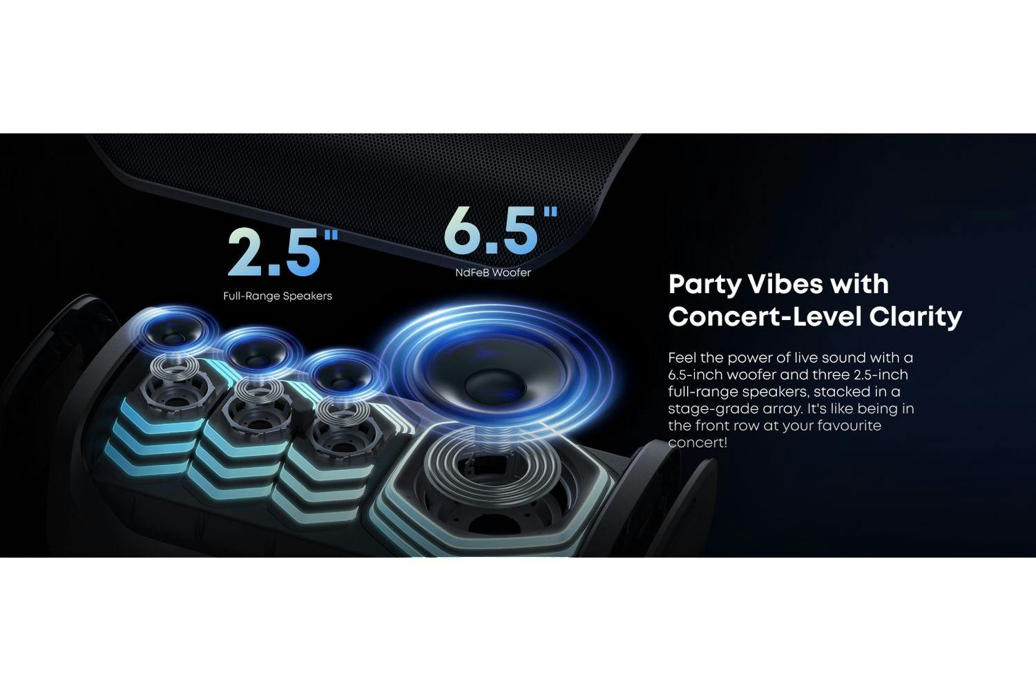 Soundcore Rave 3S AI Karaoke Party Speaker 200 W – Black | A31A3012