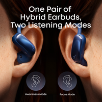 soundcore AeroFit 2 Pro Open-Ear ANC Earbuds, White - official product image