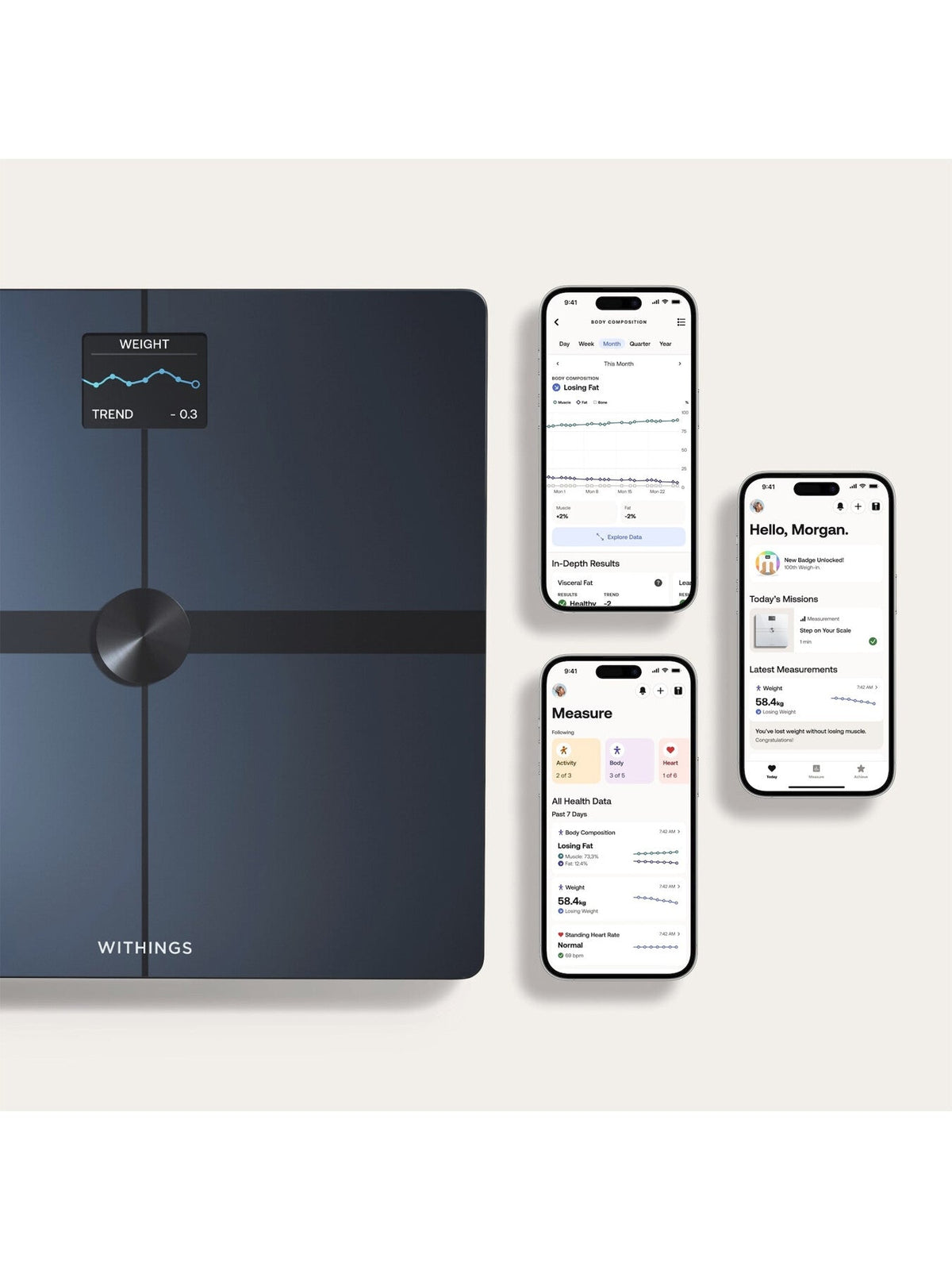 Withings Body Smart Scale - Black | 78-WBS13-Black-All-Inter