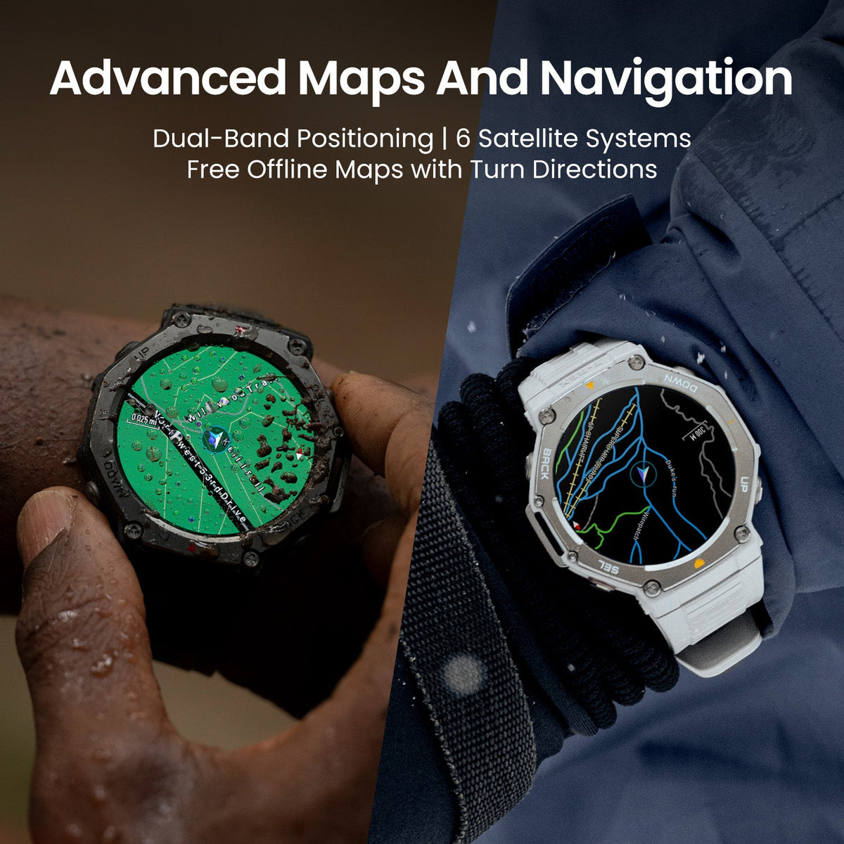 Amazfit T-Rex 3 Rugged GPS Smartwatch - Onyx | T-Rex 3