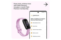 Fitbit Inspire 3 - Health & Fitness Tracker with 10-Day Battery & AMOLED Display - Black/Lilac Bliss | 79-FB424BKLV