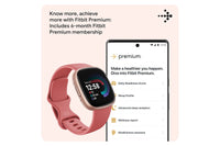 Fitbit Versa 4 - Fitness Smartwatch with GPS, NFC Payments & 40+ Exercise Modes - Pink Sand/Copper Rose | 79-FB523RGRW