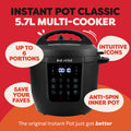 Instant Pot Classic 5.7L Multi‑Cooker 7‑in‑1 – Black