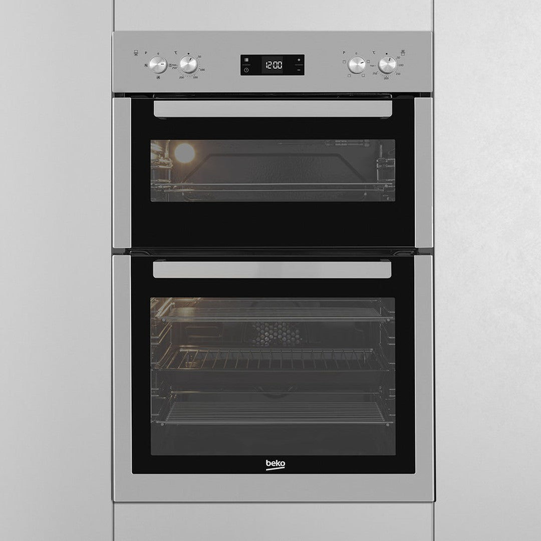 Beko 60cm Built-in RecycledNet™ High Specification Built-in Double Oven | BBDF26300X Beko Oven Euronics Ireland