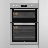 Beko 60cm Built-in RecycledNet™ High Specification Built-in Double Oven | BBDF26300X Beko Oven Euronics Ireland