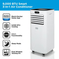 Black & Decker 9000BTU Smart Air Conditioner Unit | BXAC40025GB Black and Decker Air Conditioner Euronics Ireland