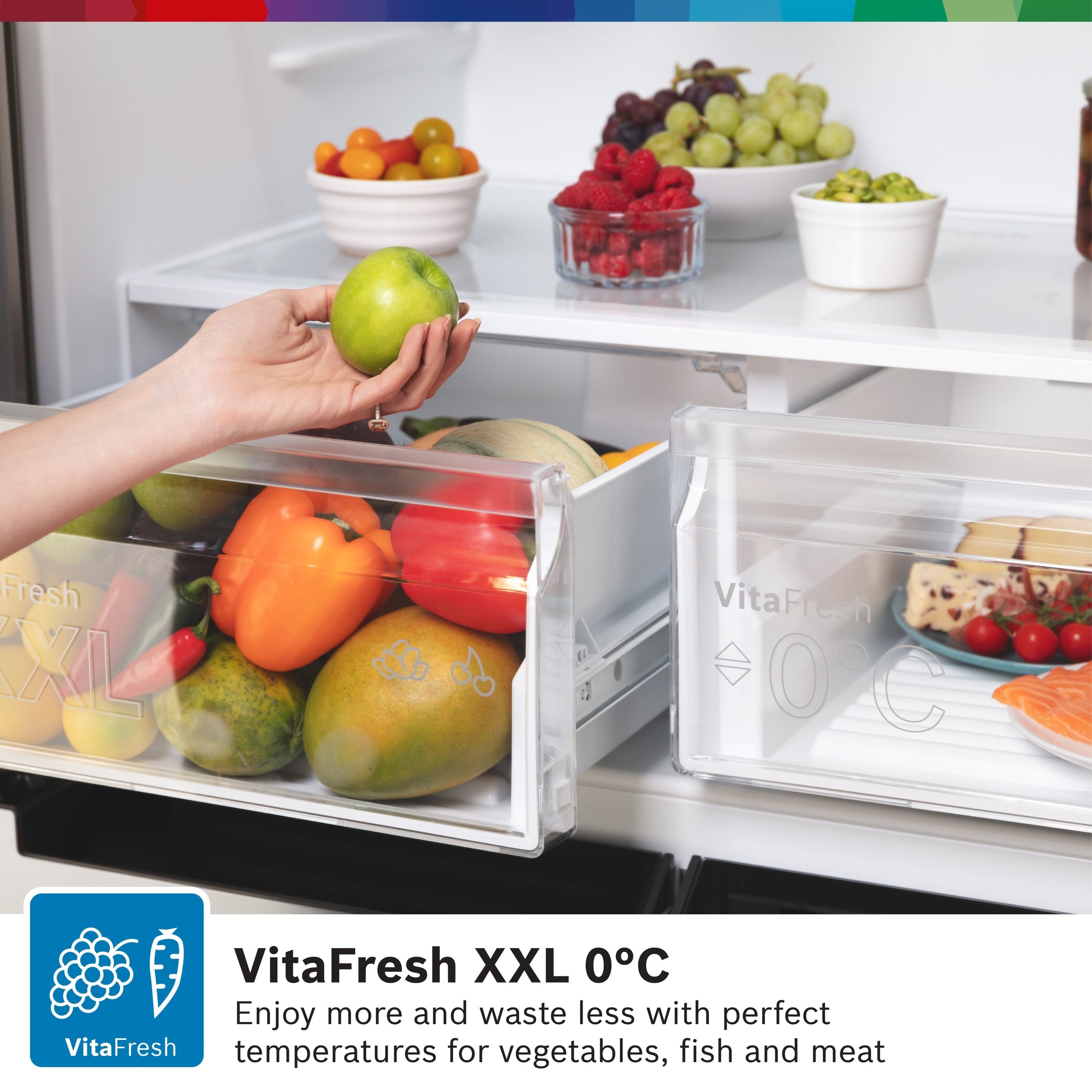 Bosch XXL 4 Door Fridge Freezer | KFN96VPEAG Bosch American Fridge Freezer Euronics Ireland